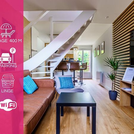 Ilbetea - Ideal Couple - Duplex Tout Confort - Plage A 400 M - Parking Сен Жан дьо Луз Екстериор снимка