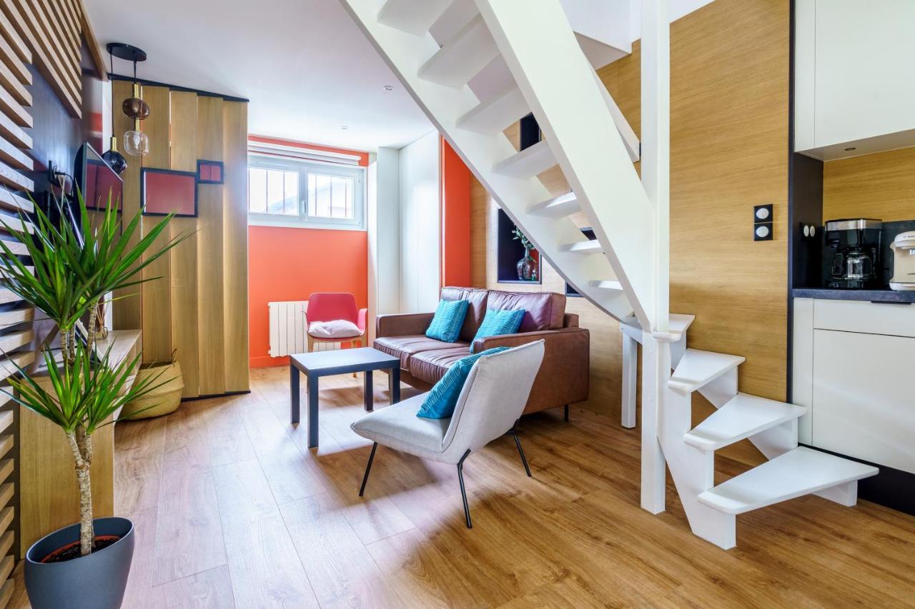 Ilbetea - Ideal Couple - Duplex Tout Confort - Plage A 400 M - Parking Сен Жан дьо Луз Екстериор снимка