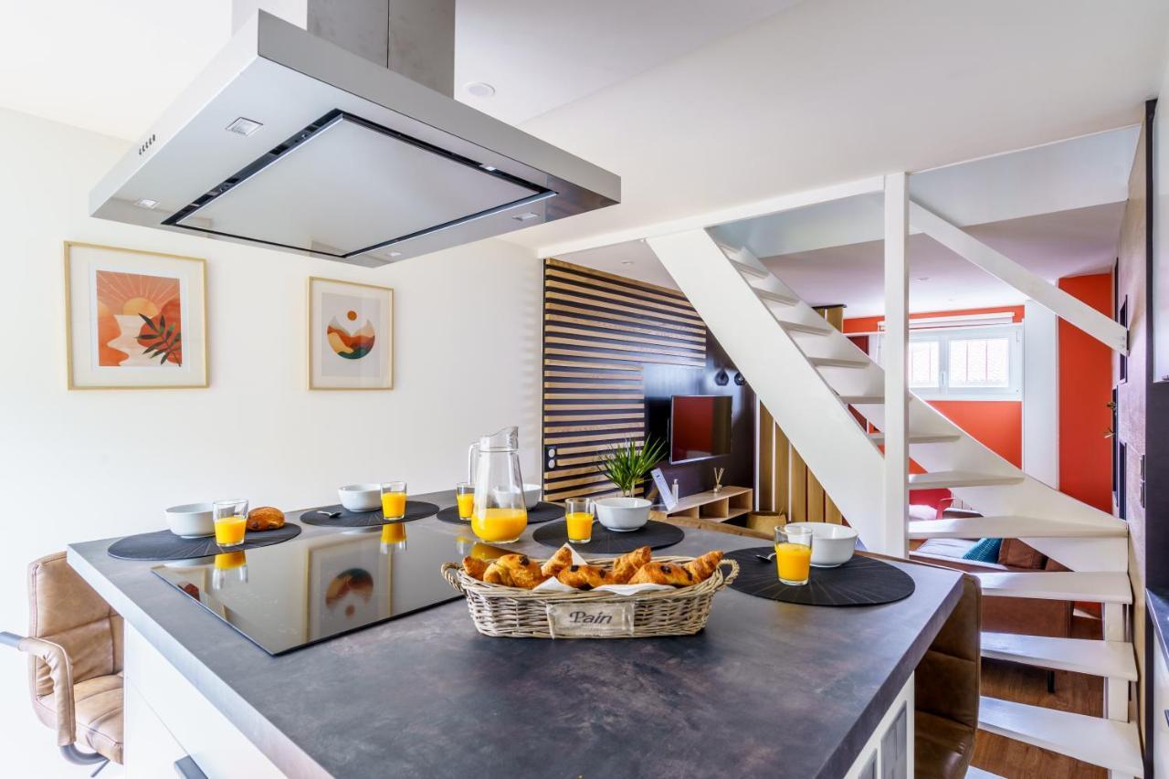 Ilbetea - Ideal Couple - Duplex Tout Confort - Plage A 400 M - Parking Сен Жан дьо Луз Екстериор снимка